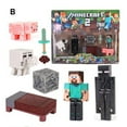 thumbnail image 2 of Minecraft Building Block Figures Toy Collectable Action Figure And Accessories Based, 2 of 5