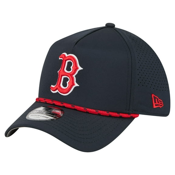 Men's New Era Navy Boston Red Sox 39THIRTY A-Frame Perforated Flex Hat