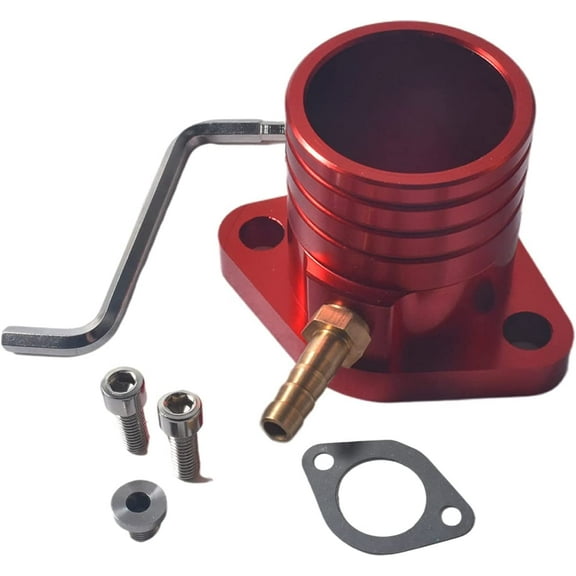 JRL Performance Racing Intake Pipe Inlet Manifold Gasket Screw Pulse Fitting for Predator 420cc Go Kart & Mini Bikes,for Honda GX270,GX390,for VM34 Carburetor