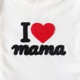 thumbnail image 5 of UngA Baby Boy Clothes Summer Outfits Short Sleeve Mamas Boy Embroidery Infant Waffle Romper Shorts Set (White,12-18 Months), 5 of 7