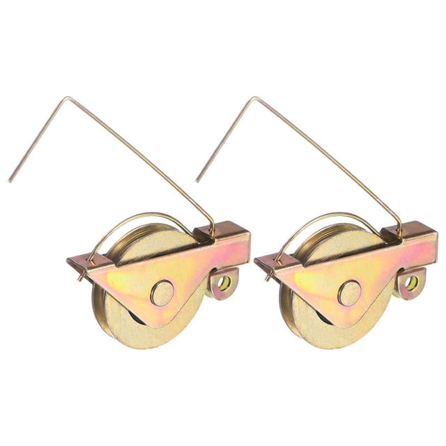 Uxcell Rodillo de tensión de resorte para puerta de pantalla deslizante de 2 piezas, 1-1/4"/32mm con cojinete de bola cóncavo para reparación de puertas deslizantes