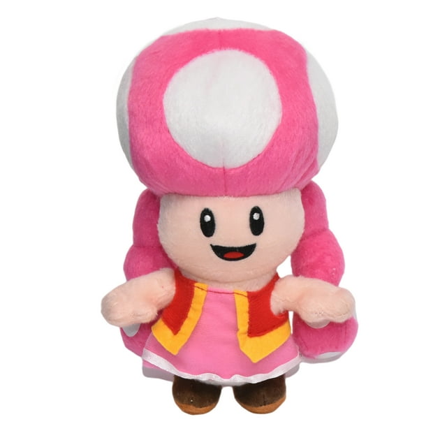 Super Maro Toys Toadette Stuffed Plush Super Maro Characters All-Star Collection,6",Pink