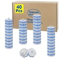 thumbnail image 2 of 40/80 Count Toilet Wand Refills Without Handle, Toilet Bowl Cleaner Wand Refills Compatible with Cloroxx, Disposable Microfiber Brush Refills for Toilet Bowl Cleaning, 2 of 11