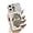 White, variant on for iPhone Case,Luxury Rhinostone Glitter Frame Butterfly Pattern with Mirror Soft Shockproof Phone Case (White,iPhone 12)