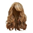 thumbnail image 3 of Cost-Saving! WEIWEIGG Women's Brown Long Wig, Curly Layered Wig, Heat Resistant Synthetic Full Wig, Breathable & Natural Looking for Women Daily Party Wear, 3 of 8