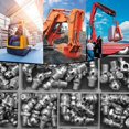 thumbnail image 4 of 115Pcs Steel Zerk Grease Nipple Fittings Assortment Kit Straight 90-Degree 45-Degree Angled(M6 M8 M10), 4 of 5