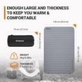 thumbnail image 6 of KingCamp Double Self-Inflating Sleeping Pad - 7.5 R-Value Pro 3D Air Mattress, Ultra-Warm & Waterproof, Lightweight Portable Design for Camping, Backpacking & Travel (79.1" x 50.4" x 3.0", Grey), 6 of 13