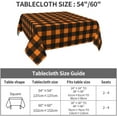 thumbnail image 6 of Christmas Tablecloth Square 60×60 Inch Blue Snowflake Winter Table Cloth Water Resistant Fabric Table Covers for Kitchen Dining Small Tablecloth for Party Home Decor, 6 of 6