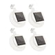 thumbnail image 1 of Yuarrent 4pcs Valla LED Lámpara IP65 Impermeable Luz de pared solar Canalón solar brillante Encendido / apagado automático Lámpara de camino al aire Iluminación y accesorios Blanco Yuarrent HA027755-02, 1 of 1