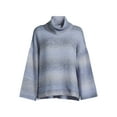 thumbnail image 5 of Time and Tru Women's Ombre Cowl Neck Pullover Sweater, Midweight, Sizes XS-XXXL, 5 of 5