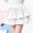 White, variant on Girls Tiered Skirts, Summer Elastic Waist Solid Color Princess Tutu Skirts Pink Size 5-6 T