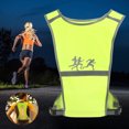 thumbnail image 4 of LED Luminous Vest, Widely  Storage Pocket Reflective Vest Reflective Material  for Cycling for Running for Night, 4 of 7