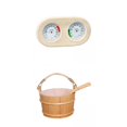 thumbnail image 1 of Y de Sauna con Medidor de Termómetro Higrotermógrafo de Sauna 2 en un Yuyangstore Cubo y cucharón de sauna, 1 of 8