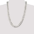 thumbnail image 4 of Primal Silver Sterling Silver 11.75mm Close Link Flat Curb Chain, 4 of 4