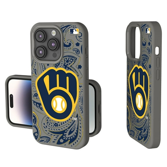 Milwaukee Brewers Paisley iPhone Soft Touch Case