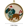 thumbnail image 3 of Christmas Coastal Dog Glass Decoration - Hanging Christmas Tree Ornament, Cute and Festive Holiday Decor, Perfect for Coastal-Themed Christmas Decorations and Dog Lovers, 3.9in/10cm, B, 3 of 6