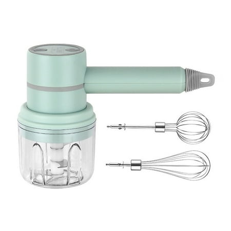 

Dido Egg Beater Rechargeable Cordless Egg Whisk Electric Kitchen Garlic Mincer Blender Light Green Garlic Mincer