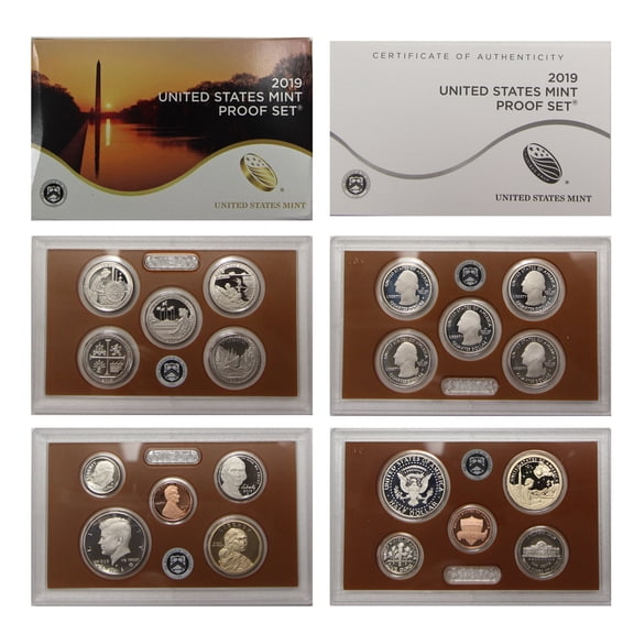 2019 Proof Set - U.S. Mint 10-Coin Clad Set - Collectible OGP Set - No Extra W Cent