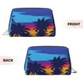 thumbnail image 3 of Gaeub Beach with Palm Trees Printed Travel Cosmetic Bag,Makeup Bag, Large Capacity Toiletry Bag for Women, Portable Pouch Make Up Organizer with Zipper and Divider, 3 of 8