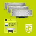 thumbnail image 3 of Philips Lames de Rechange, pour Rasoir Électrique et Tondeuse OneBlade, Acier Inoxydable Durable, Bord et Rasage, Lot de 3, Modèle QP230/50, 3 of 4