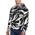 thumbnail image 3 of Fotbe Men's Hoodie with Leopard And Zebra 2 Pattern - Kangaroo Pocket Pullover Hooded Sweatshirt, Perfect for Daily Wear, Travel, and Home-Small, 3 of 7