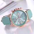 thumbnail image 4 of Reloj de mujer Geneva Fake Three Eyed Belt Fashion Reloj de mujer con graduación romana, 4 of 5
