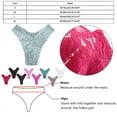 thumbnail image 2 of yunLCZ Women's Cotton Underwear High Waist Woman Underwear Sleepwear Thong Lace Low Waist High Slit Fashion Seamless Women's Thong Female Panties, 2 of 4