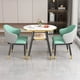 thumbnail image 5 of Oval Small Office Dinning Tables Kitchen Chairs Balcony Nordic Dinning Tables Coffee Set Modern Mesa Plegable Home Furniture My Lux Decor Round, 5 of 24