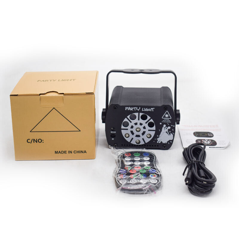 8 Hole Laser Projector Stage Light LED RGB DJ Disco KTV Show Xmas Party Lighting