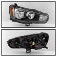 thumbnail image 2 of 2008-2017 Mitsubishi Lancer EVO X Black Headlight Replacement RH Passenger Side, 2 of 4