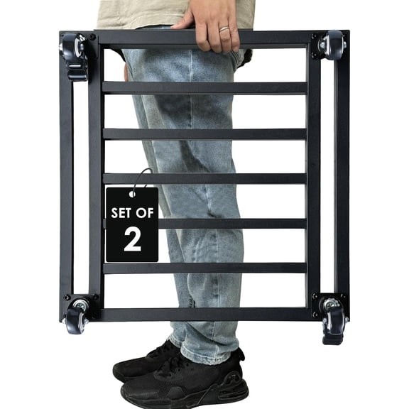 22" Plant Caddy with Wheels Heavy Duty,600Lbs Large Metal Plant Rollers with Wheels,Rolling Square Plant Stand with Industrial Casters,Rust-Proof Plant Dolly for Large Planters,Pots,2-Pack