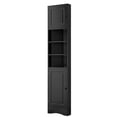 thumbnail image 2 of Resenkos Storage Cabinet,Kitchen,Pantry Cabinet,Multi-Functional Corner Cabinet Tall Bathroom Storage Cabinet with Two Doors and Shelves,Black, 2 of 13