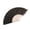 Black #y68, variant on BiFandian 7 Inch Glitter Fabric Folding Fan, Transparent Plastic Rib Women's Hand Fan, Decorative Fan for Party Favors and Dance Performance Accessories