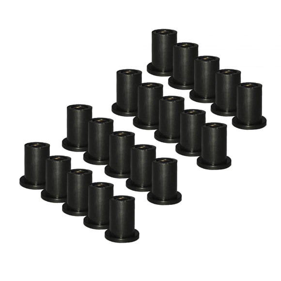Tuercas de goma para parabrisas de motocicletas, accesorios para parabrisas 20x M4