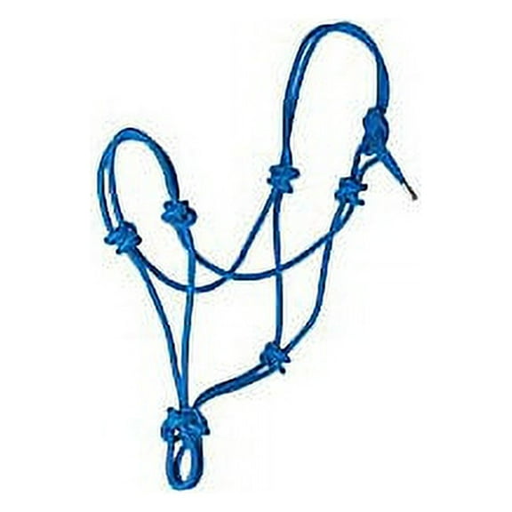 Basic Poly Rope Halter Blue Average