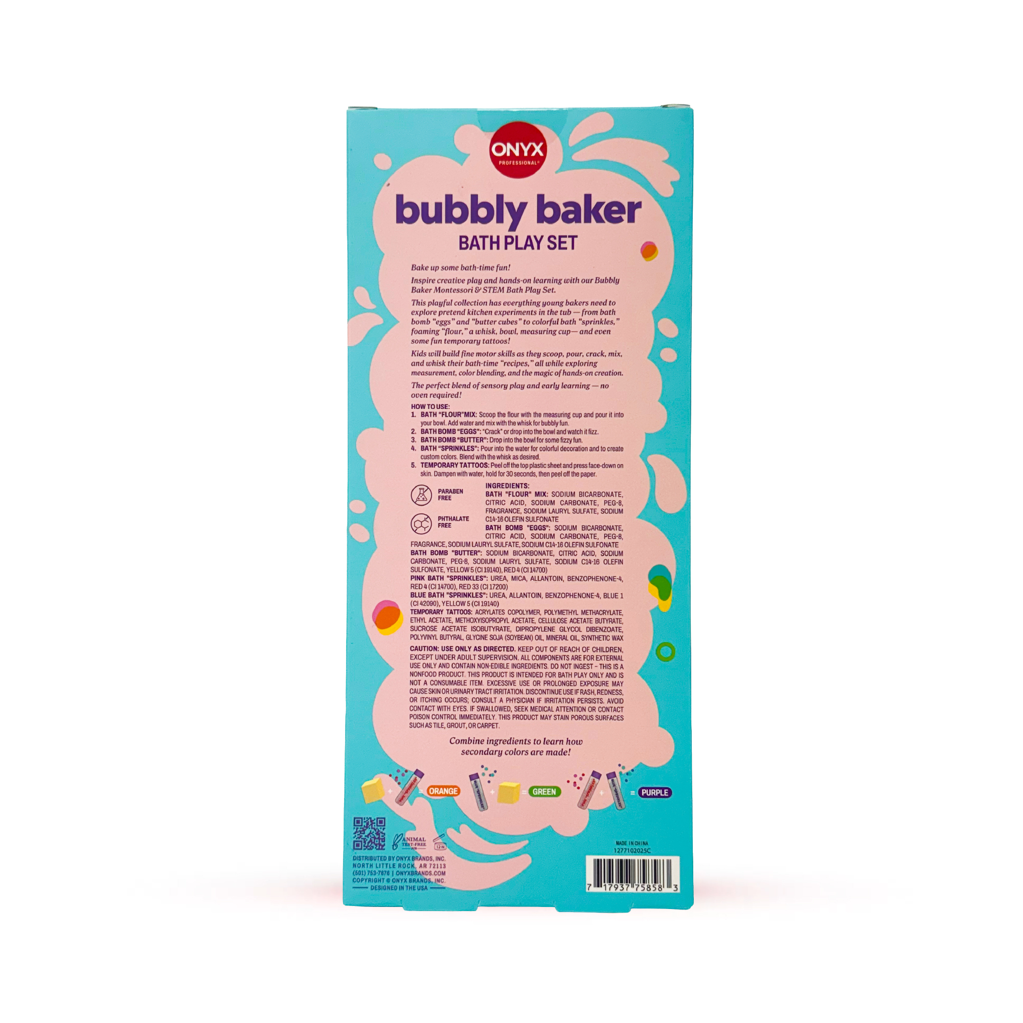 Onyx Bubbly Baker 12-Piece Bath Toy Set for Ages 3+ photo 2
