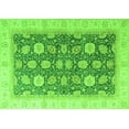 thumbnail image 1 of Ahgly Company Indoor Rectangle Oriental Green Modern Area Rugs, 2' x 5', 1 of 4