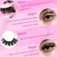 thumbnail image 5 of Veleasha Cat Eye Lashes Wispy Lashes Lightweight Eyelashes Dramatic False Eyelashes Clear Band Lashes Look Like Eyelash Extensions 9-17MM 7 Pairs Pack (Rio Vista), 5 of 14