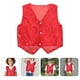 thumbnail image 5 of Chaleco brillante de baile infantil, disfraz para hip hop y jazz. Chaleco rojo con lentejuelas para niños y niñas. Apto para alturas de hasta 130 cm., 5 of 8