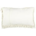 thumbnail image 7 of Long Ivory Shag Throw Pillow, 7 of 7