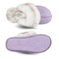 thumbnail image 6 of Jessica Simpson Girls Plush Slip on House Slippers With Memory Foam, 6 of 9