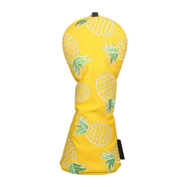 Funda para cabeza de palo de golf, suministros de golf, funda protectora de madera con forma de piña y cuello largo. FW