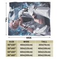 thumbnail image 3 of Anime Blanket, Jujutsu Kaisen Blanket, Super Soft Throw Blanket For Couch Sofa Bed, Cozy Lightweight Warm Flannel Blanket, 60"X50", 3 of 9