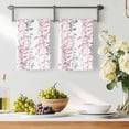 thumbnail image 3 of Pink Grey Botanical Kitchen Towels Set of 4, Spring Floral Summer Farmhouse Absorbent Dish Towels for Kitchen, Microfiber Hand Towel, Quick Drying Tea Towel for Cleaning Decorative Dishcloths, 3 of 7