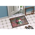 thumbnail image 4 of Day of the Dead Skull Flowers Doormat 24x36, 4 of 4