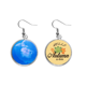 thumbnail image 1 of Medusas Ocean Blue Water Science Nature Picture Pendiente del lóbulo de la joyería del pendiente de la hoja del otoño Unbranded M, 1 of 3