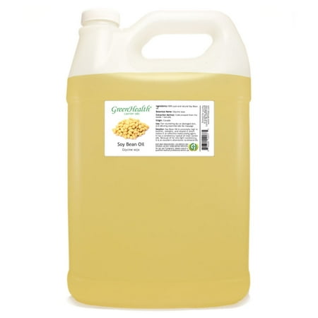 GreenHealth Soybean Carrier Oil, 1 Gallon Clear Plastic Jug with Cap