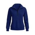 thumbnail image 6 of OGLCCG Fleece Sweatshirt for Women Half Zipper Long Sleeve Lapel Sports Oversized Sweatshirts Loose Pullover Tops with Pockets,S-XXL, 6 of 7