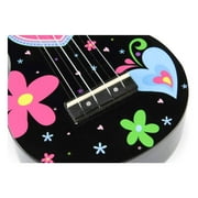 Art Series Soprano Ukulele w/Bag Heart Heart Pattern