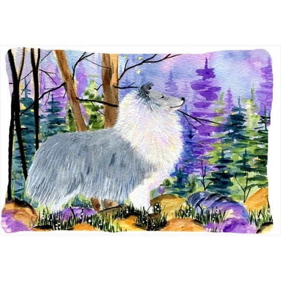 Carolines Treasures  Sheltie Decorative Indoor & Outdoor Fabric Pillow